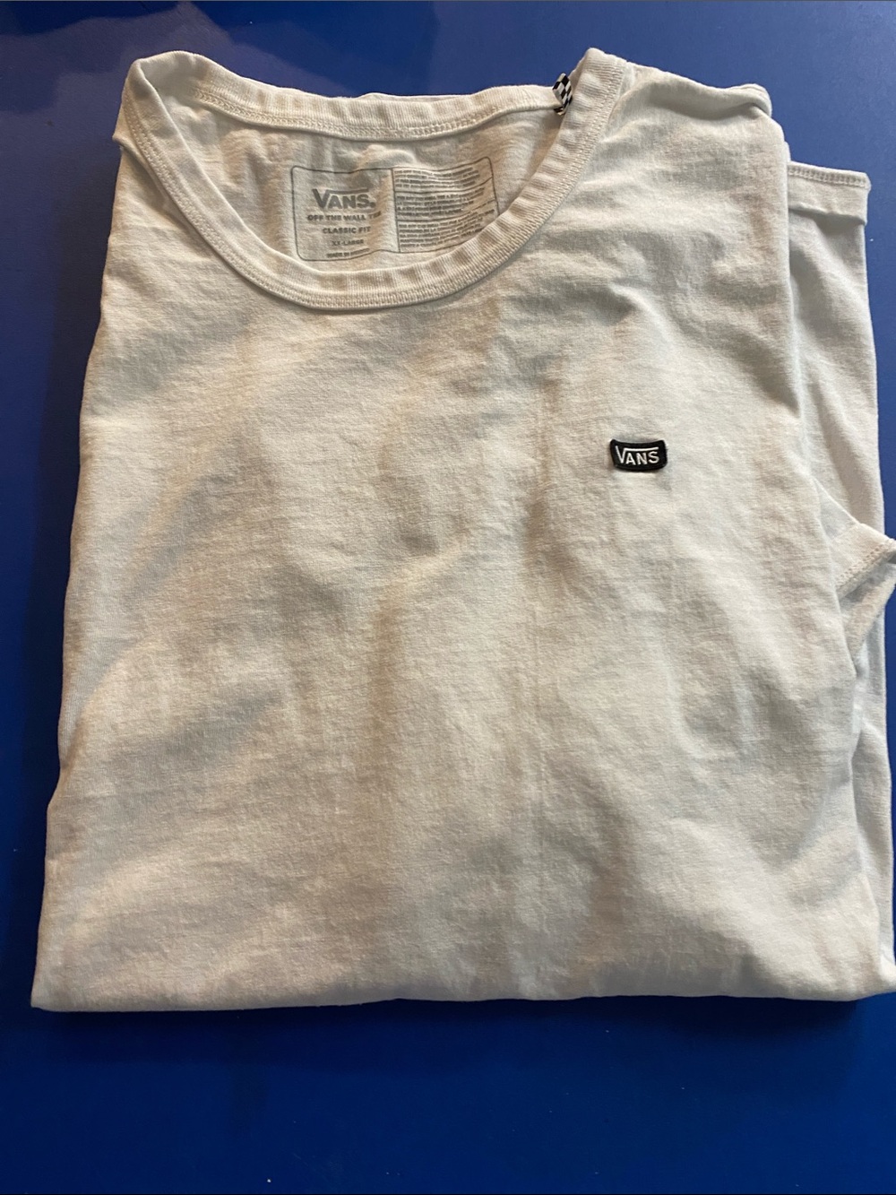 Vans White Short Sleeve Logo Tee